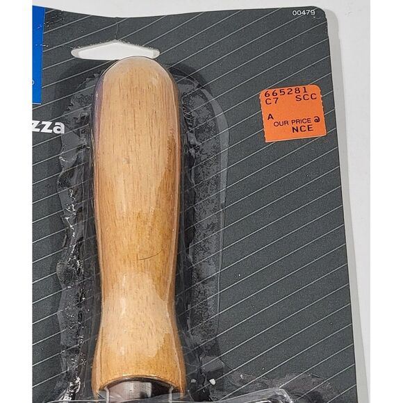 EKCO Jumbo Pizza Cutter w/ 3.25" Stainless Steel Slicer Wheel & Wood Handle. - Picture 7 of 12